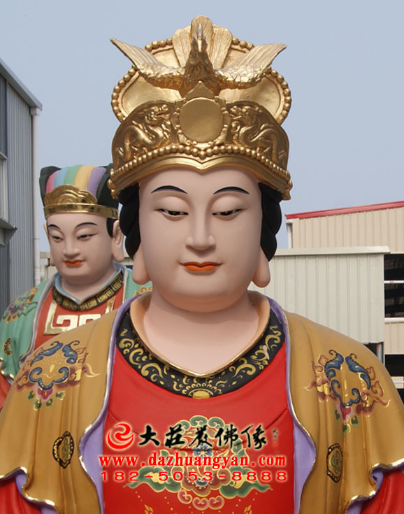 后土娘娘彩繪神像近照 后土娘娘彩繪神像近照